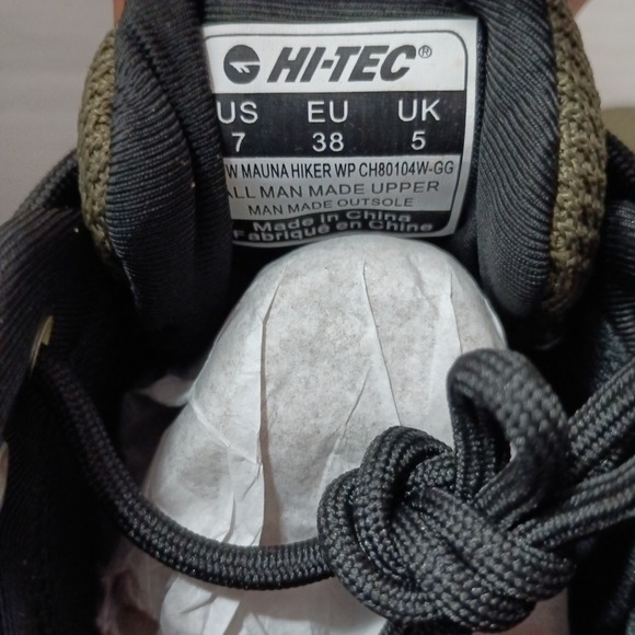 Hi-Tec Aww Mauna Women's Light Weight Comfort Breathable Hiker Dk Green Size 7 - Picture 7 of 10